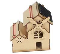 HOODANCOS Maquette Bois DIY Énergétique pour Garçon Fille Projet Scientifique Solaire Éducatif Créatif pour Développer Observation et Indépendance