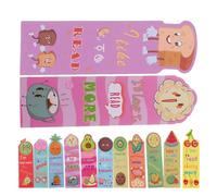 HOODANCOS Marque-Pages Parfumés Fruits Lot de 36 Pièces Motifs Dessin Animé pour Garçon et Filles Lecture et Organisation Pratique