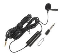 HOODANCOS Micro Cravate Lavalier Filaire pour Enregistrement Live Streaming Microphone Clip Smartphone PC Caméra Voix Claire