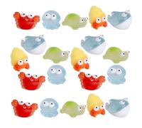 HOODANCOS Mini-Statues d'animaux Marins 30 Pièces, Décorations Miniatures pour Aquarium, Plastique Coloré, Taille Compacte, pour Aquariums et Micro-paysages, pour Passionnés D'aquariophilie