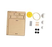 HOODANCOS Modèle de Planétarium Éducatif Bois Sun Earth Moon Kit de Démonstration Astronomique Apprentissage Ludique pour Système Solaire