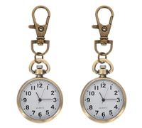 HOODANCOS Montre Porte-clés Infirmière 2pcs Alliage Or, Modèle à Gousset