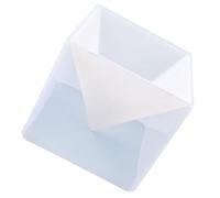 HOODANCOS Moule Blanc Pyramidal en Silicone Pratique et Flexible pour Boîte de Rangement DIY Décoration de Bureau Créative et Délicate