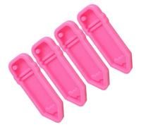 HOODANCOS Moule en Silicone Forme Crayon Antiadhésif Flexible 4 Pièces pour Fabriquer Soi-même Pendentifs et Porte-clés Uniques