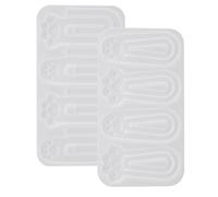 HOODANCOS Moule en Silicone pour Marque-Pages 2 Pièces de Patte de Chat Kit DIY Résine Époxy pour Loisirs Créatifs Fournitures pour Création de Marque-Pages Kawaii Présent pour Amateurs