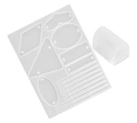 HOODANCOS Moule en Silicone pour Résine Époxy, Bricolage Épingles à Cheveux | Loisirs Créatifs, pour Amateurs de DIY ’Épingle, Léger, Réutilisable, Blanc, 1 Set