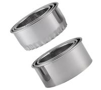 HOODANCOS Moules Ronds Design Créatif en Acier Inoxydable Ensemble de 6 Prise Confortable pour Raviolis Préparation de Wontons et Biscuits Cuisine