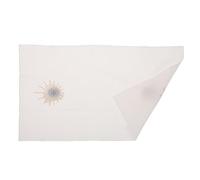 HOODANCOS Nappe D'autel en Lin Blanc Brodée, Linge de Communion Sacramentel pour Messe et Baptême, Corporal Liturgique avec Bords Renforcés, Tissu Doux Résistant au Lavage, Usage