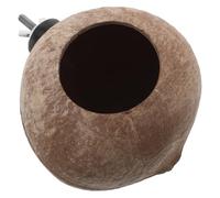 HOODANCOS Nid Coquille de Noix Naturel Suspendu Maison Élevage pour Oiseaux Hamsters et Écureuils Abri Confortable pour Jardin et Balcon