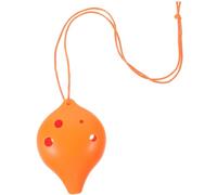HOODANCOS Ocarina 6 Trous en Résine Ac Petit Ocarina pour Débutants et Adultes Instrument de Musique Portable Orange pour Apprentissage et Loisirs