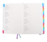 HOODANCOS Organisateur d'Adresses Polyvalent Carnet Alphabétique, Carnet Sécurisé par Mot de Passe pour Numéros de Téléphone et Adresses Web, Usage Bureau