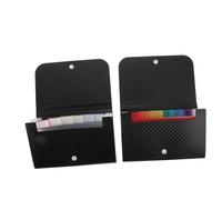 HOODANCOS Organisateur de Fichiers 12 Couches et 7 Compartiments Portable 2pcs Léger en PP Design Créatif et Rangement pour Bureau et Maison