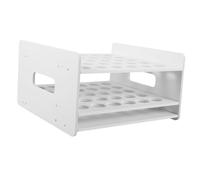 HOODANCOS Organiseur de Bureau en Bois Porte-Ciseaux à 30 Trous pour Garçon et Filles Support de Rangement pour Fournitures d'Art Scolaire Présentoir pour Tubes à Essai Adapté Maison École Maternelle