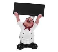 HOODANCOS Ornement Chef avec Tableau Ardoise pour Cuisine Décoration de Plan de Travail Accessoire de Maison et Restaurant Support Messages Créatifs