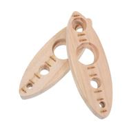 HOODANCOS Outil de Montage D'œillet en Bois pour Poupées Crochet, Kit de 2 Pièces, Outil Oculaire de Sécurité pour Peluches, Gabarit de Mesure Précis pour Loisirs Créatifs et Fabrication