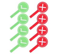 HOODANCOS Pagaies de réponse en mousse 8 pièces, panneaux réutilisables pour élèves, adaptés aux activités ludiques et pédagogiques en classe