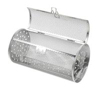 HOODANCOS Panier de Cuisson Acier Inoxydable pour Four Cage à Griller Rotative avec Verrouillage pour Frites Noix et Grillades Uniformes Accessoire Pratique de Cuisson Au Four