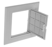 HOODANCOS Panneau Accès PVC pour Cloison Sèche Couvercle Encastré Gris pour Accès Plomberie et Réparation Tuyaux Installation Facile