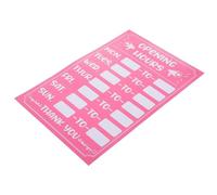 HOODANCOS Panneaux d'Horaires d'Ouverture Autocollants Réinscriptibles Adhésifs Anti-Uv et Anti-Décoloration pour Enseignes Commerciales, pour Boutiques et Banques Style Aléatoire