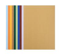 HOODANCOS Papier Ondulé Coloré A4 Mixte 10 Feuilles, Carton Ondulé Polyvalent pour Bricolage, Fournitures de Loisirs Créatifs, Papier à Peindre Soi-même, pour Activités Couleur Aléatoire