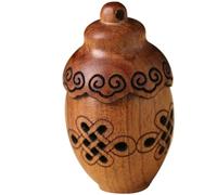 HOODANCOS Pendentif Bouteille Ouvrable en Bois pour Sachet Parfumé Rétro | Pendentif Diffuseur, Design Simple et Pendentif Décoratif à Parfum, pour Voiture et Paquet, Style Ancien