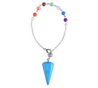 HOODANCOS Pendentif Hexagonal Cristal Naturel Pour Radiesthésie De Divination Énergétiques Pour Hommes Et Femmes Pour Commémorations