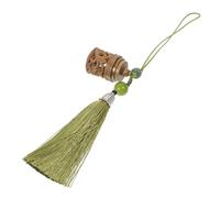 HOODANCOS Pendentif Suspendu Sculpté Creux Décoratif et Accessoire Pratique pour Clé ou Téléphone Ornement Artisanal Couleur Marron