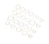 HOODANCOS Pendentifs Géométriques En Alliage 22 Pcs, Accessoires De Bijoux Diy Pour Création De Boucles D’oreilles, Légers Et Créatifs, Usage Artisanal Polyvalent, Présent Atelier Bricolage