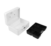 HOODANCOS Petit Coffre-Fort Portable en Fer Blanc, Mini Caisse à Combinaison, Boîte à Clés Sécurisée pour Bureau et Maison, Rangement Sécurisé pour Argenté et Documents, Coffre à Monnaie
