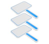 HOODANCOS Petit Tableau Blanc Effaçable à Main 3 Pièces en Mousse Bleu, Tableau de Score Portable pour Juges Lors de Compétitions et Écriture Facile