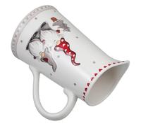 HOODANCOS Pichet en Céramique Nordique Créatif pour Eau Froide sans Couvercle, Grosse Capacité 1,5 L Poignée Ergonomique, Motif Noël, Carafe Domestique pour Dîner et Pique-niques