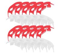 HOODANCOS Pince à Branches Robuste pour Entraînement et Formation des Plantes Lot 100 Pièces Blanc et Rouge Clips Support pour Tiges et Brindilles Fixation Anti-Flexion Jardinage