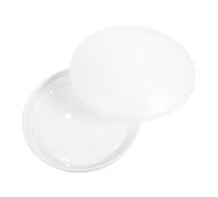HOODANCOS Plafonnier LED avec Abat-jour Rond PC Blanc pour Chambre Salon Salle à Manger Diffuseur Lumière Uniforme Facile à Installer et Nettoyer