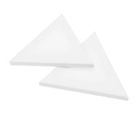 HOODANCOS Planche de Peinture Triangulaire Créative en Coton Blanc 2pcs, Stable et Adaptée à Divers Types de Médias pour Peinture DIY des Artistes et Étudiants