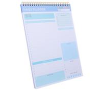 HOODANCOS Planificateur Espace D'écriture Ample Journalier Reliure Double Spirale Non Daté Papier pour Organisation Quotidienne Bureau