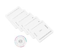 HOODANCOS Plaque de Tissage Carrée en Mousse 10x10 Cm avec Goupilles de Positionnement, Outil Artisanal Kumihimo pour Bracelets Diy, Loisirs Créatifs pour Débutants et Experts, Atelier