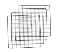 HOODANCOS Plaque Grillagée en Fer Noir 35x35 Cm pour Parc à Jeux pour Chiens, Accessoires pour Animaux de Compagnie, Clôture à Cage Modulable, pour Chenil Extérieur et Enclos pour Chiots