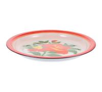 HOODANCOS Plat Émaillé 30 CM Style Chinois Assiette de Nourriture Multifonction Plaque Vintage pour Restaurant et Maison Accessoire de Dîner Léger et Résistant Vaisselle Rétro pour
