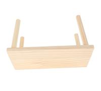 HOODANCOS Plateforme Bois pour Hamster Escalade Multifonctionnel pour Cages Favorise Activité et Repos pour Hamsters Cobayes Hérissons et Chinchillas Accessoire Naturel et Facile à Nettoyer