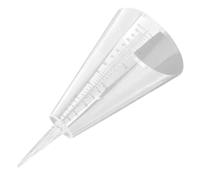 HOODANCOS Pluviomètre Cône Transparent Plastique avec Piquet Insertion pour Jardin Pelouse Mesure Précise Pluie