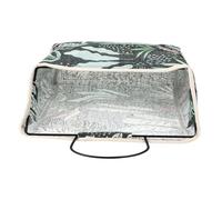 HOODANCOS Poche de Rangement Suspendue en Toile avec Crochet Adhésif Organisateur de Porte Mural Respirant et Lavable Grand Compartiment de Rangement Multifonction pour Chambre et Salle de