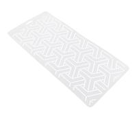 HOODANCOS Pochoir de Matelassage Réutilisable en Pp Blanc pour Projets de Patchwork, Outil de Couture Pratique et Règle de Quilting pour Travaux D'artisanat