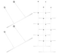 HOODANCOS Porte-affiches Léger en Alliage et Pvc 50cm pour Affiches Publicitaires, Lot de 10pcs, pour Affichage Polyvalent en Centres Commerciaux