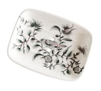 HOODANCOS Porte-Savon Céramique avec Drainage Support Savon pour Salle de Bain Compatible Savons Ronds et Carrés Design Créatif Pratique Rangement Hygiénique Compact