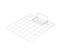 HOODANCOS Présentoir de Comptoir Polyvalent et Minimaliste Base et Grille en Fer Blanc Support D'écran de Bureau pour Exposition D'œuvres ou Installation de Stand