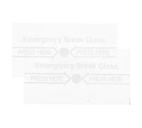 HOODANCOS Protection en Verre Trempé 2 Pièces pour Interrupteur Alarme Incendie Manuel Marquages Visibles pour Intervention Rapide en Cas d'Urgence