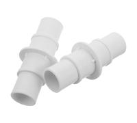 HOODANCOS Raccord Adaptateur pour Tuyau D’Aspirateur de Piscine 2 Pièces Connecteur Plastique Blanc Compatible 1-1/4 et 1-1/2 pour Pompe de Filtration et Nettoyage Piscine Hors Sol