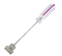 HOODANCOS Raclette en Acier Inoxydable pour Films Vinyle - Petite Taille - Outil de Nettoyage pour Vitres Rétroviseurs et Pare-Brise de Voiture - Lame Tranchante et Poignée Antidérapante -