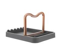 HOODANCOS Repose-cuillère Cuisine avec Support Couvercle et Égouttoir Rangement Multifonction pour Ustensiles et Couvercles de Casseroles Design Élégant et Gain de Place pour Plan de