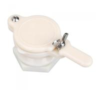 HOODANCOS Robinet D'extraction de Miel et Support Amovible Mise en Bouteille Vis Inox en Abs Blanc 2 Pièces Utilisation Cuve à Miel